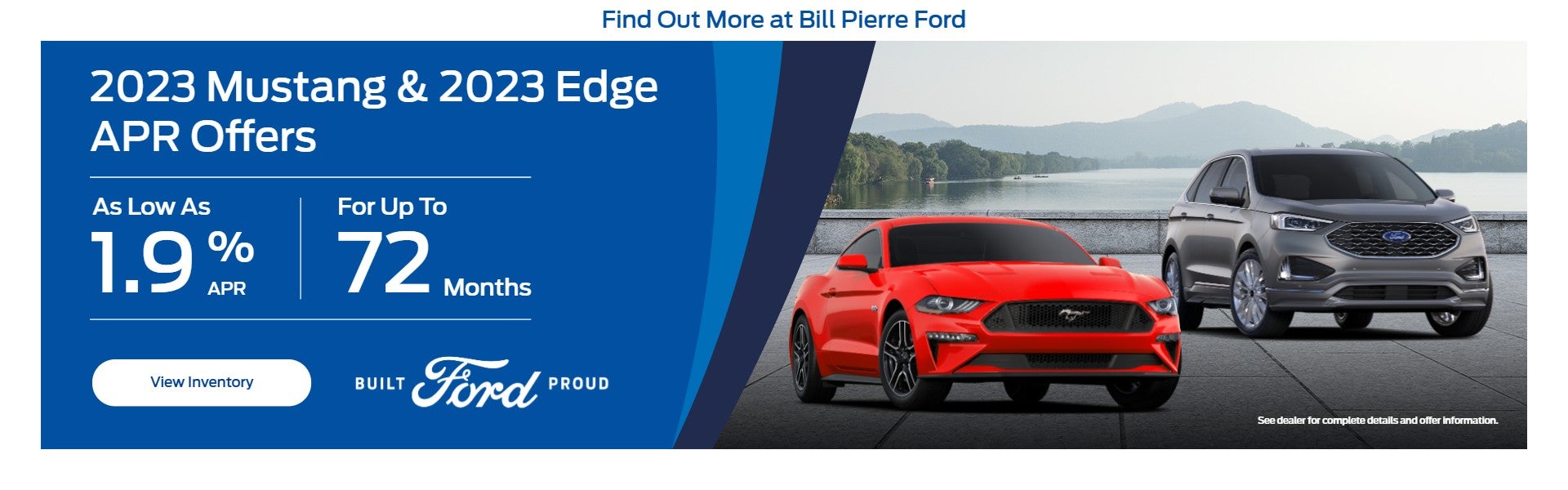 2023 Mustang and 2023 Edge APR Offers